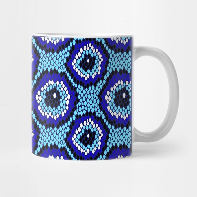 Evil Eye Snakeskin Pattern I by illucalliart